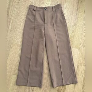 Wide crease-leg Zara pants